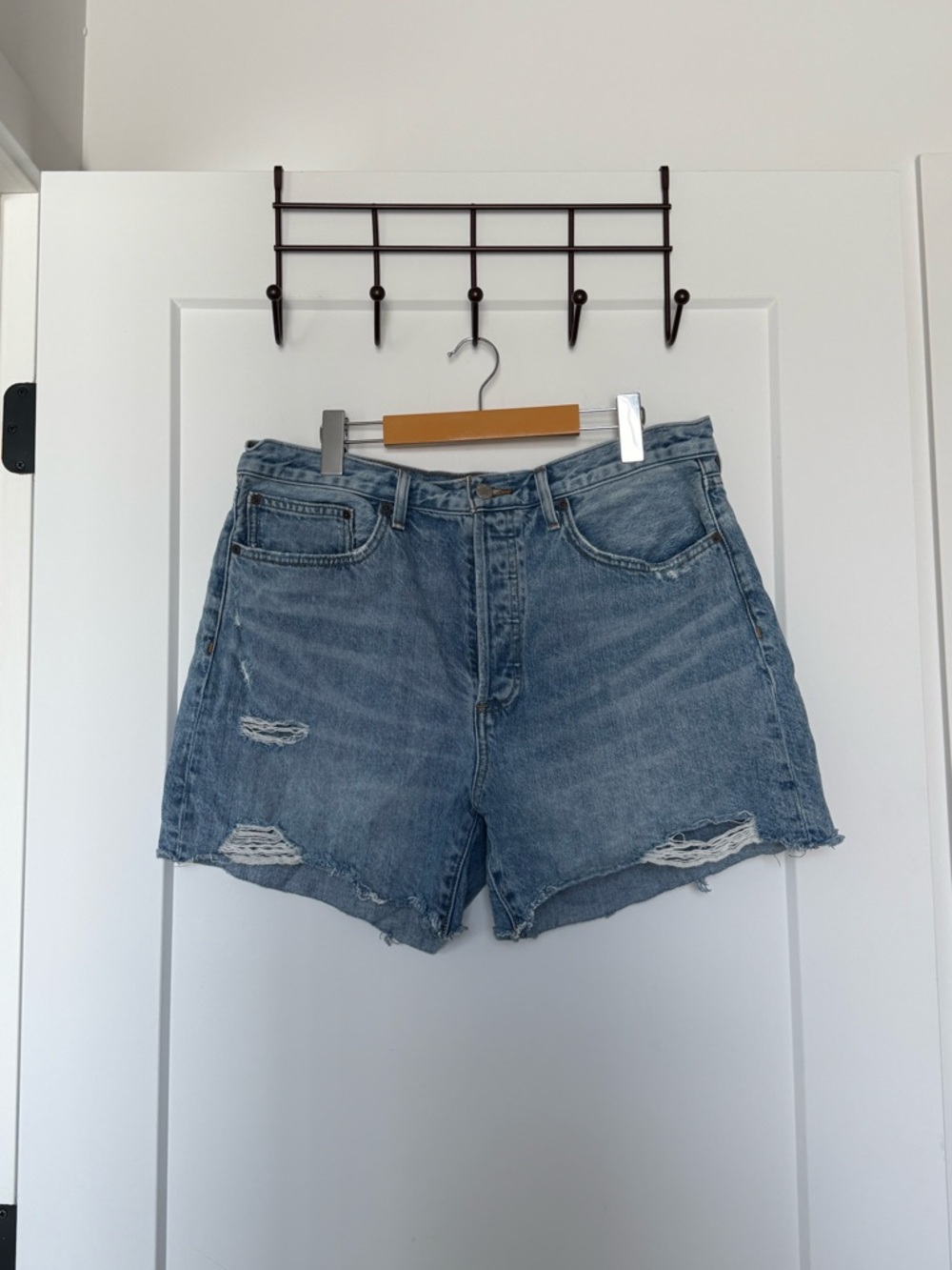 Aritzia Denim Forum “The Ex Boyfriend Midi Short”